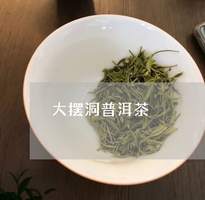 大摆洞普洱茶/2023042638881