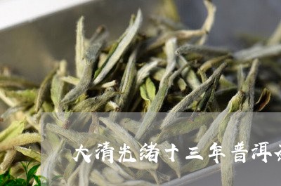 大清光绪十三年普洱茶/2023061786269