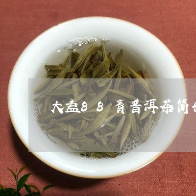 大益88青普洱茶简介/2023062328483