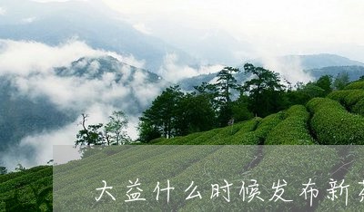 大益什么时候发布新茶/2023071610514