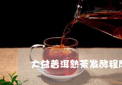 大益普洱熟茶发酵程度/2023092430472