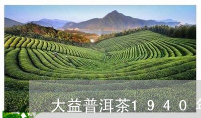 大益普洱茶1940年多少钱/2023052864836