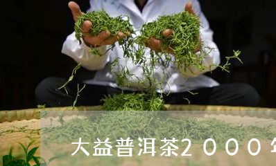 大益普洱茶2000年/2023080340514