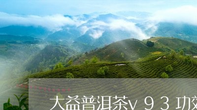 大益普洱茶v93功效/2023061965047