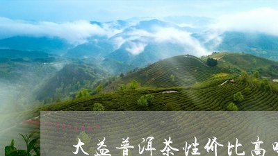 大益普洱茶性价比高吗/2023062494048