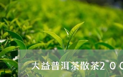 大益普洱茶散茶2005/2023082760683