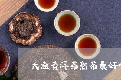 大益普洱茶熟茶最好喝的是哪款/2023110347160