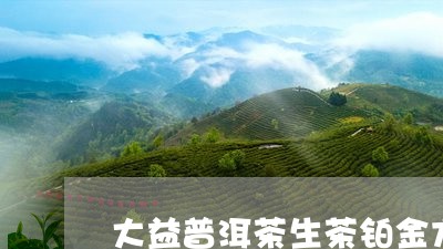 大益普洱茶生茶铂金方砖/2023110586271