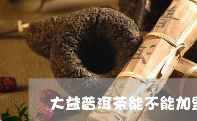 大益普洱茶能不能加盟的/2023082967170