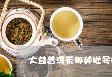 大益普洱茶那种批号好/2023061896369