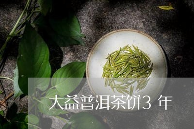 大益普洱茶饼3年/2023101693715