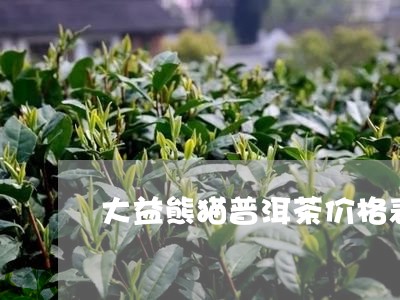 大益熊猫普洱茶价格表/2023092713924