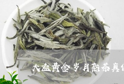 大益黄金岁月熟茶真假/2023092283915