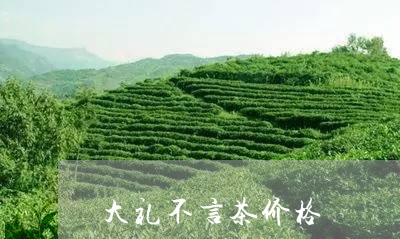 大礼不言茶价格/2023050178592