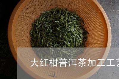 大红柑普洱茶加工工艺/2023062755927