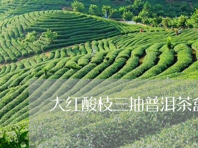 大红酸枝三抽普洱茶盒/2023093080941