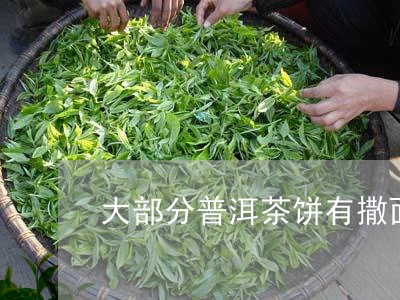 大部分普洱茶饼有撒面/2023072291724