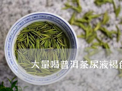 大量喝普洱茶尿液褐色正常吗/2023121502624