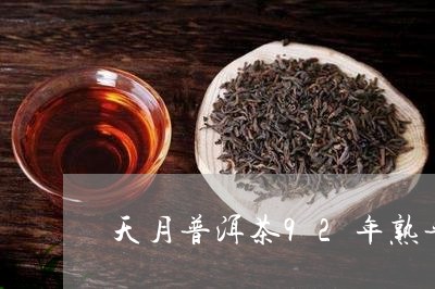 天月普洱茶92年熟普/2023072316140