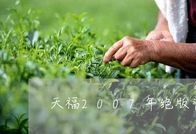 天福2007年绝版普洱茶/2023112984958