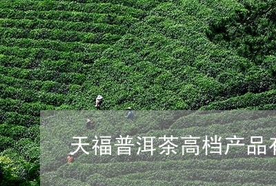 天福普洱茶高档产品有哪些/2023110530794