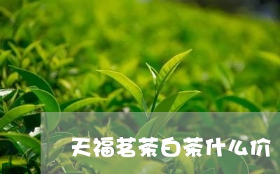 天福茗茶白茶什么价/2023081422614