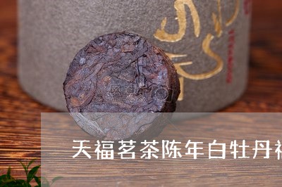 天福茗茶陈年白牡丹福鼎白茶掰块/2023111591604