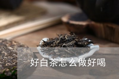 好白茶怎么做好喝/2023061769382