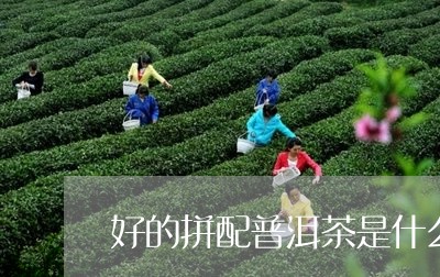 好的拼配普洱茶是什么茶/2023082909482