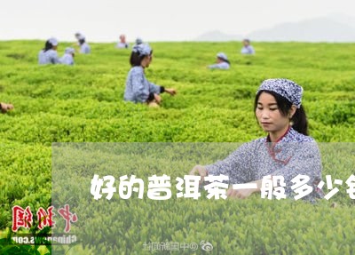 好的普洱茶一般多少钱/2023092582947