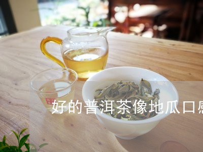 好的普洱茶像地瓜口感/2023092864817