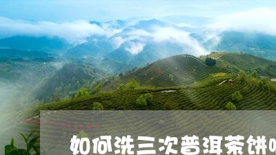 如何洗三次普洱茶饼呢/2023120756350