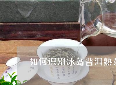 如何识别冰岛普洱熟茶/2023092505047