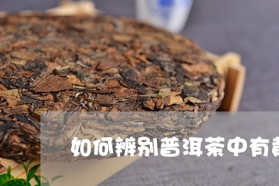 如何辨别普洱茶中有黄曲霉毒素/2023053080515