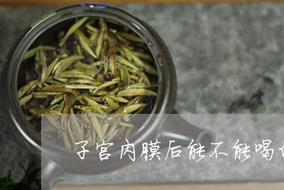 子宫内膜后能不能喝白茶/2023102434027