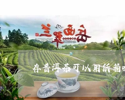 存普洱茶可以用纸箱吗为什么/2023082825139