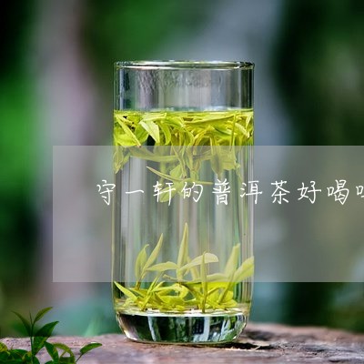 守一轩的普洱茶好喝吗/2023093083936