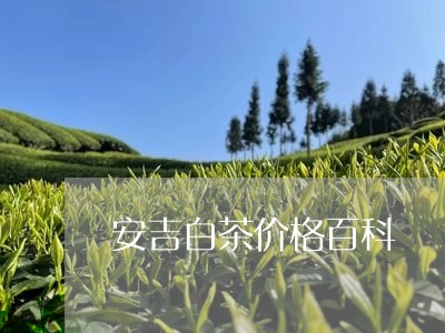 安吉白茶价格百科/2023061804946