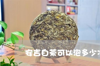 安吉白茶可以泡多少次/2023093087572