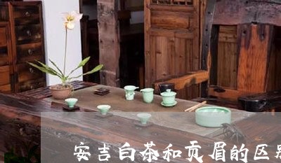 安吉白茶和贡眉的区别/2023093054848