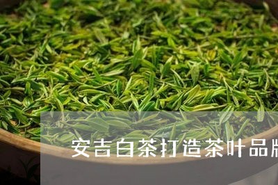 安吉白茶打造茶叶品牌/2023092992714