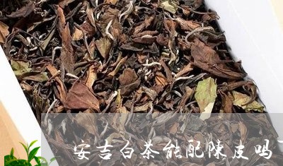 安吉白茶能配陈皮吗百度/2023101717471