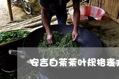 安吉白茶茶叶规格表大全/2023101770493