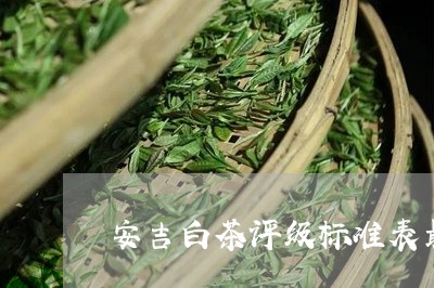 安吉白茶评级标准表最新/2023102436303