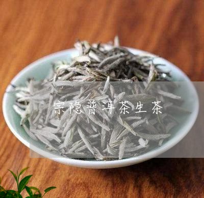 宗隐普洱茶生茶/2023102608149