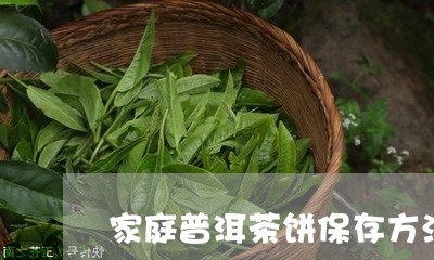 家庭普洱茶饼保存方法/2023062774372