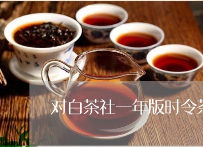 对白茶社一年版时令茶/2023093088371