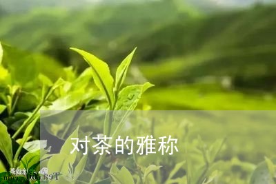 对茶的雅称/2023041700527