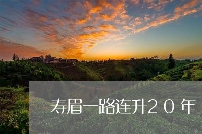 寿眉一路连升20年/2023121528258