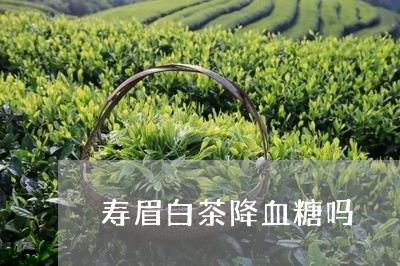 寿眉白茶降血糖吗/2023090806350